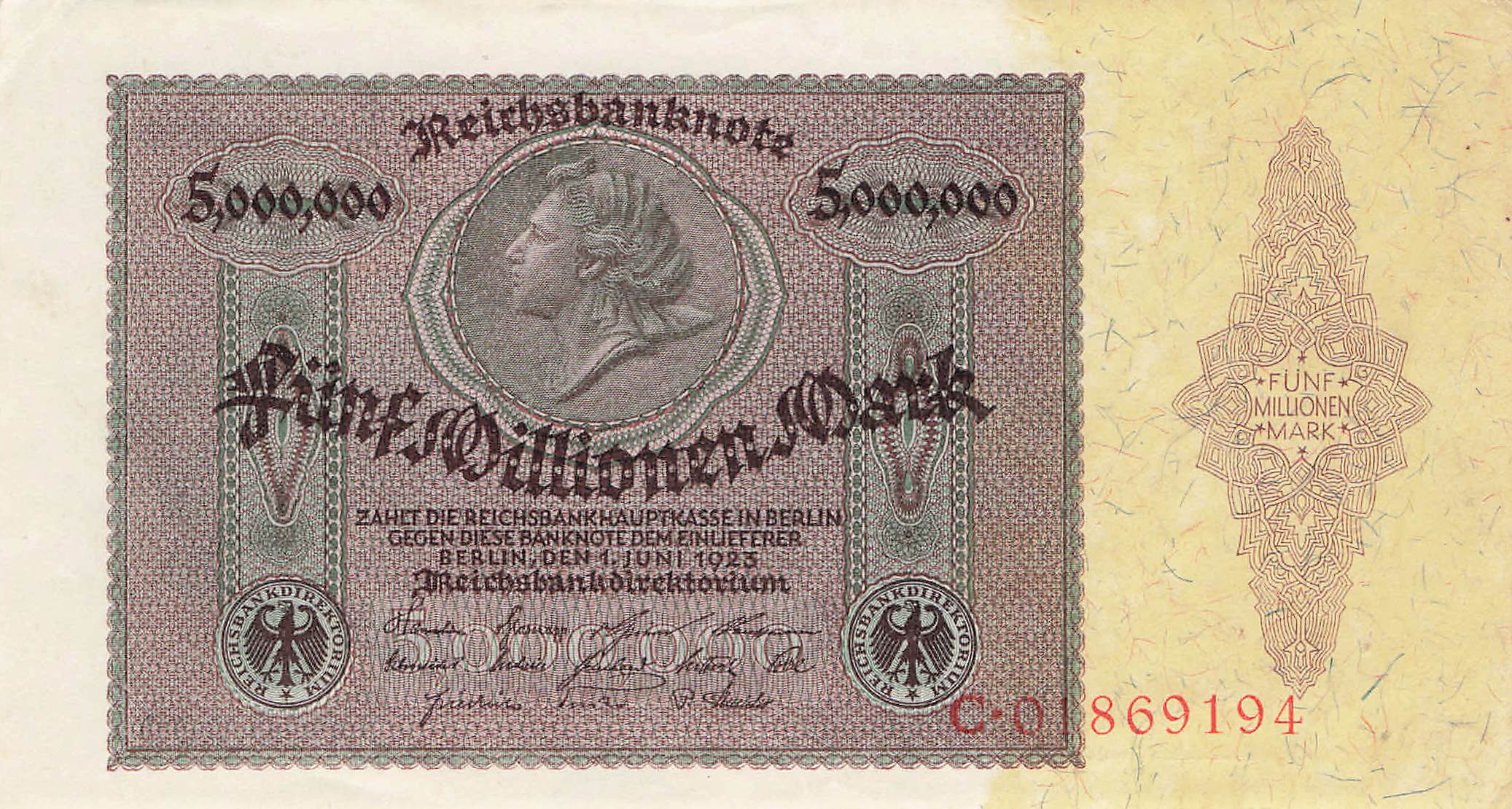 Ro.088 5 Millionen Mark 1923